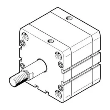 Festo compact cylinder, ADN-80-50-A-P-A, 536359 ISO 21287, piston rod end external thread