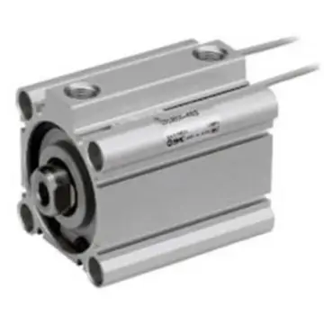 SMC CQ2 slim cylinder, CQ2A63-75DZ, threaded at both ends.
