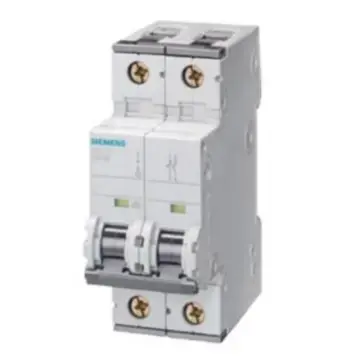 SIEMENS 5SY6 miniature circuit breaker, 5SY6 2P C20 5SY62207CC