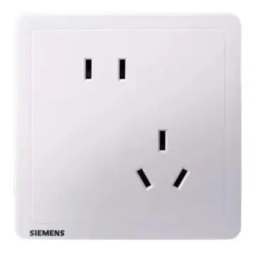 SIEMENS 10A Offset 5-hole Socket, 5UB14183NC012P, Elegant White, Adela Series