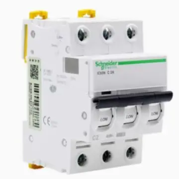Schneider Electric circuit breaker, iC65N 3P C2A