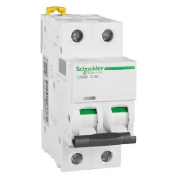 Schneider Electric miniature circuit breaker iC65N(A9) 2P 4A Type C, A9F18204