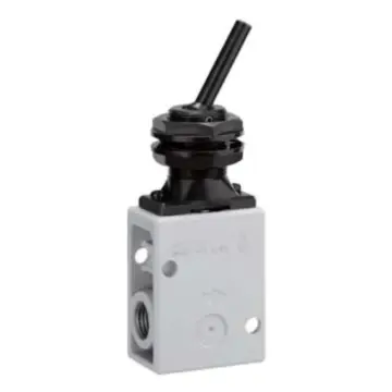 SMC mechanical control valve, VM220-02-08A, ribbed type, side piping, 2-position 2-way, R1/4