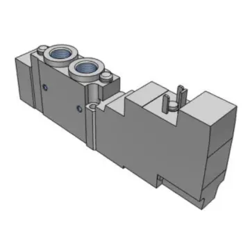 SMC 2-position single-electrode 5-way solenoid valve, SY7120-5YO-02F-Q, DIN socket type, without plug, DC24V