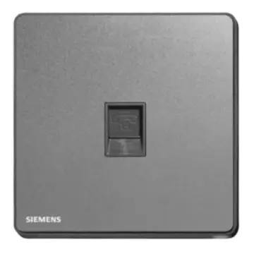 SIEMENS Single-Person Telephone Socket, 5UH81613NC05, Ruizhi Series, Gray