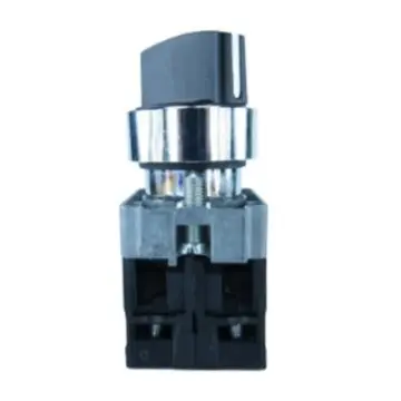 Schneider selector switch, XB2BD33C = ZB2BZ103C + ZB2BD3C, 3-position lockout, 2NO.