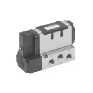 SMC VFS pilot solenoid valve, VFS4100-5FB-04, side piping, gap seal, insert type, 2-position 5-way single solenoid valve.