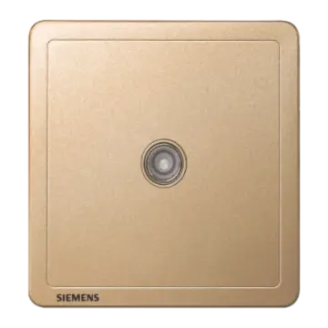 SIEMENS 5850MHz TV Socket, 5UH14313NC03, Sun Gold, Adela Series