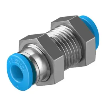 Festo Miniature Through-Panel Quick Connector, QSMS-4, 153376