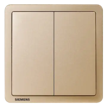 SIEMENS 10AX 2-position single-pole switch, 5TA14213NC03 Sunburst Gold, Adela Series