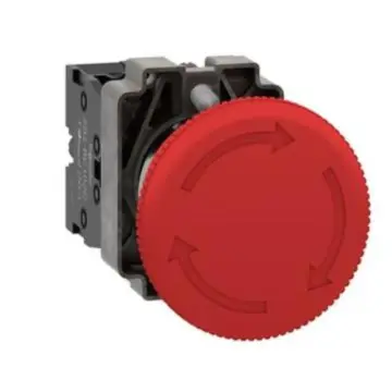 Schneider Electric XB2BS Rotary Reset Locking Emergency Stop Button, XB2BS542C (ZB2BZ102C+ZB2BS54C)