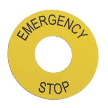 Schneider XB2 φ60 Emergency Stop Sign (ZB2BY9330C)