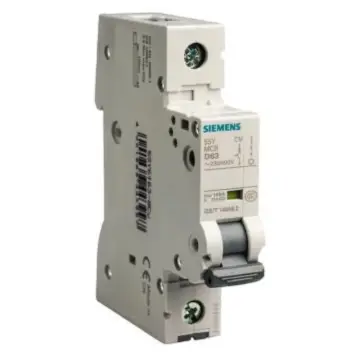 SIEMENS 5SY6 miniature circuit breaker, 5SY6 1P C1 5SY61017CC