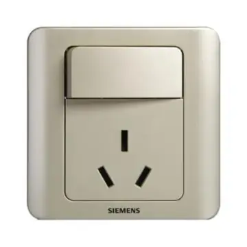 SIEMENS 16A Three-Pole Socket with Single-Pole Switch (Large Rocker), 5UB02021CC133