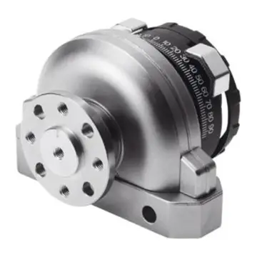 Festo vane-type oscillating cylinder, DSRL-12-180-P-FW, 30654 with hollow flange shaft.