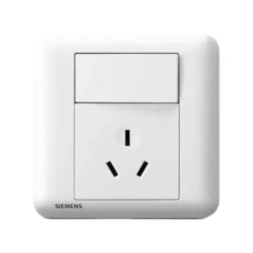SIEMENS 10A Three-Pole Socket with Single-Pole Switch, 5UB01833NC01