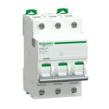 Schneider Electric miniature circuit breaker, Pro iC65L MA 3P 16AA93LMA316, is a replacement for A9F81316.