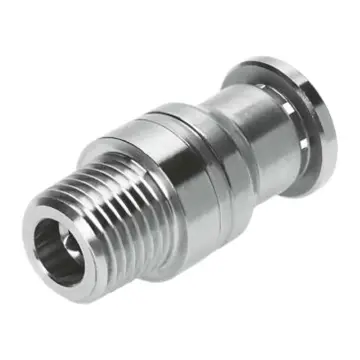Festo Stainless Steel Straight-Through External Thread Fitting, CRQS-1/4-10-I, 132333 with Internal Hex Socket