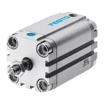 Festo compact cylinder, AEVU-100-25-A-P-A, 157021, single-acting basic type, piston rod with external thread.