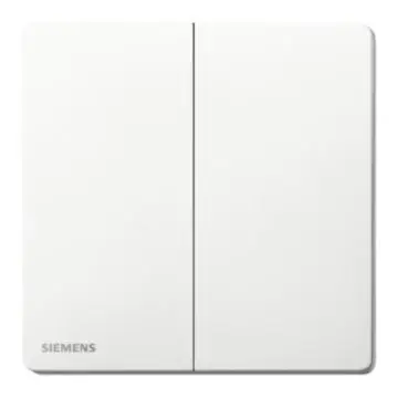 SIEMENS 16AX 2-position intermediate switch, 5TA31253NC01, Sandy White, from the Huichen Acus series.