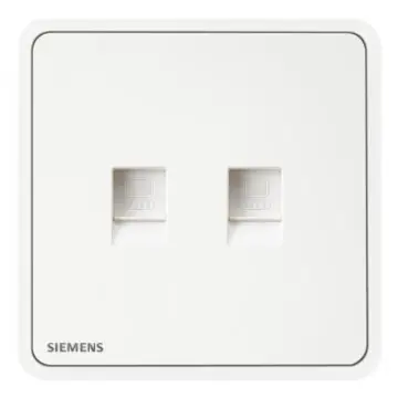 SIEMENS 2-outlet computer socket (Category 6), 5UH11763NC01, Chenxi White, Ruiyi Zita series