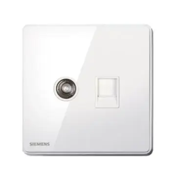 SIEMENS CAT5E 5UH81353NC02 TV socket + computer socket (5-850MHz)
