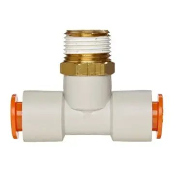 SMC British Standard Double-Pipe T-Connector, KQ2T09-01AS