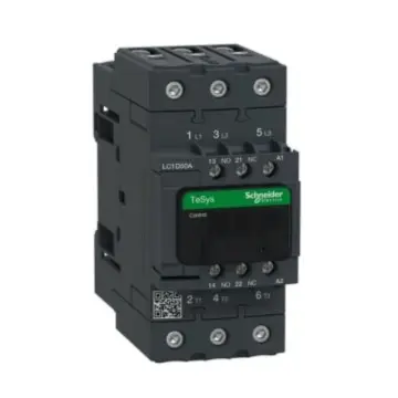 Schneider Electric TeSys D series three-pole AC control contactor, LC1D50AM7C 50A, 220V, three-pole