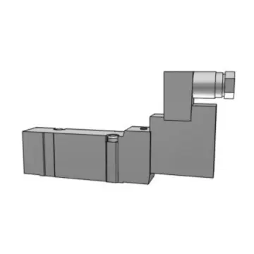 SMC SY7000 series base plate piping single-unit 5-way solenoid valve, SY7140-5D
