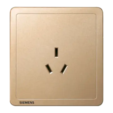 SIEMENS 10A Three-Pole Socket, 5UB14133NC03 Sun Gold, Adela Series