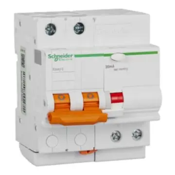 Schneider Electric EA9R residual current circuit breaker EA9RN-C32A/2P 30MA Type A, EA9RN2C3230CA
