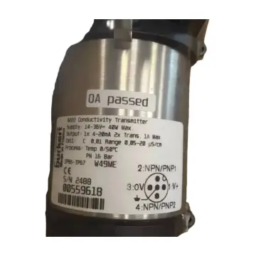 Burkert Powertech conductivity meter 8225|8226 upgraded to 8222 8228