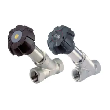 Burkert 2000/2702 manual angle seat valves are available for immediate distribution.