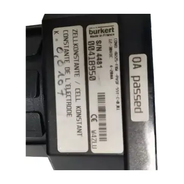 Burkert conductivity meter 418950 discontinued, replacement code 559618