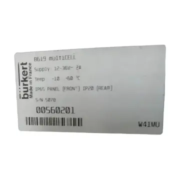 8619multiCELL type multi-channel multi-functional Burkert transmitter