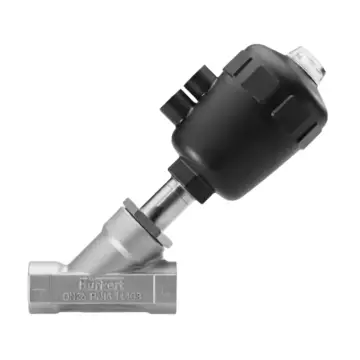 Burkert 00001398 pneumatic valve is suitable for gaseous media.