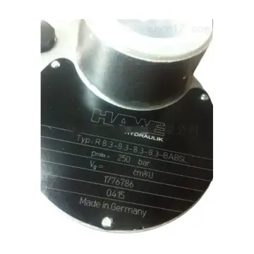 Hawe hydraulic pump R8.3-8.3-8.3-8.3-8.3-BABSL will arrive at the end of the month.