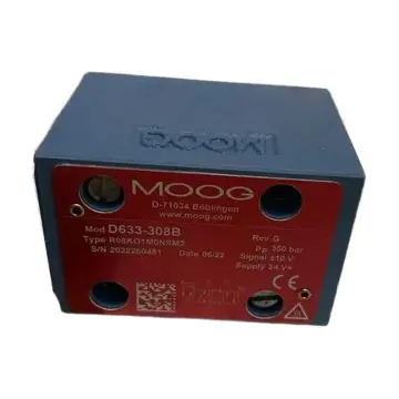 MOOG servo valves D633-308B and D633-313B