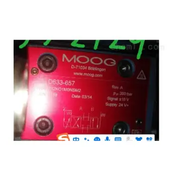 MOOG servo valve D633-657 R12KO1M0 authorized distributor in East China