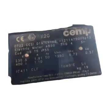 CEMP explosion-proof motor (0722, CESI 01ATEX 102) from Italy