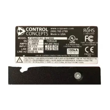 CONTROL CONCEPTS sintering furnace ballasts uF3S (USA)