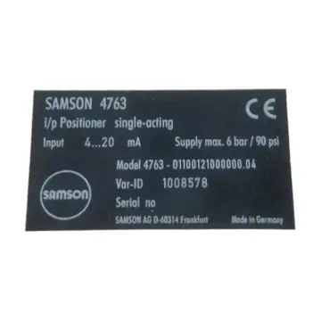 SAMSON Valve Positioner 4763-01