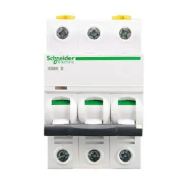 Schneider Electric miniature circuit breaker iC65N(A9) 3P 63A D type, A9F19363