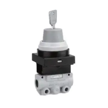 SMC mechanically controlled valve, VM120-01-36A, lockable (2-position), side piping, 2-way, R1/8