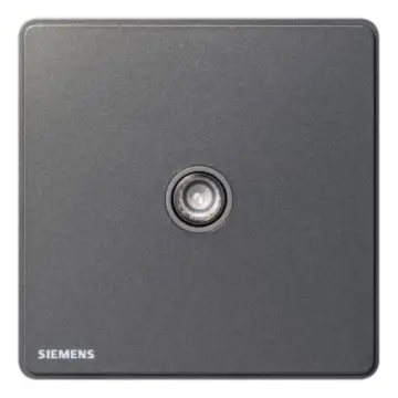 SIEMENS Standard TV Socket 5-850MHZ, 5UH81313NC05, Ruizhi Series, Gray