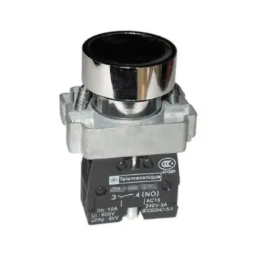 Schneider XB2 flat-top button, XB2BA21C (ZB2BZ101C+ZB2BA2C).