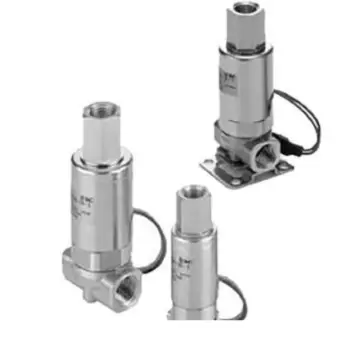 SMC miniature direct-acting 3-way solenoid valve for water and air, VDW250-5G-2-01 (single unit)