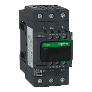 LC1D40ABBE contactor TeSys Deca Green 40A 30HP 3P 3NO 24VDC coil