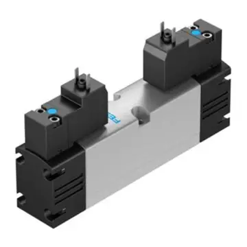 Festo 2-position 5-way solenoid valve, VSVA-B-B52-H-A1-1C1, 546696 plate valve, dual solenoid control.