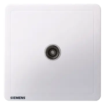 SIEMENS TV Socket 5UH14313NC01, Elegant White, Adela Series